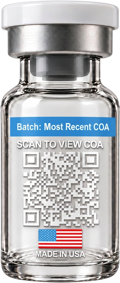 PX1 Research vial with scannable batch label
